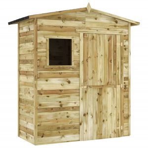 vidaXL Abri de stockage de jardin Bois de pin impr&eacute;gn&eacute;