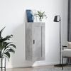 vidaXL Armoire murale gris b&eacute;ton 34,5x34x90 cm bois d'ing&eacute;nierie