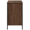 vidaXL Meuble salle de bain lavabo tiroirs ch&ecirc;ne marron 60x34,5x60 cm