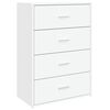 vidaXL Buffet blanc 60x31x84 cm bois d'ing&eacute;nierie