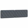 vidaXL Lit avec matelas gris fonc&eacute; 200x200 cm velours