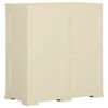 vidaXL Armoire plastique 79x43x85,5 cm design de bois blanc angora