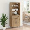 vidaXL Haut Armoire avec tiroir Ch&ecirc;ne artisanal 69,5 x 34 x 180 cm