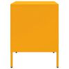 vidaXL Table de chevet jaune moutarde 36x39x50,5 cm acier