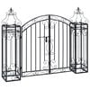 vidaXL Portillon ornemental de jardin Fer forgé 122x20,5x100 cm