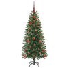 vidaXL Sapin de No&euml;l artificiel avec 150 LED Vert 120 cm PE et PVC