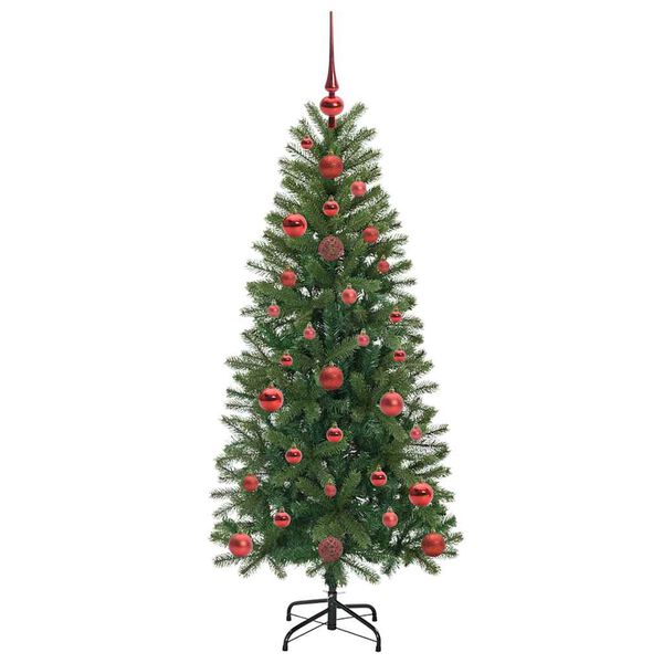 vidaXL Sapin de No&euml;l artificiel avec 150 LED Vert 120 cm PE et PVC