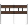 vidaXL T&ecirc;te de lit de remplacement ch&ecirc;ne marron 120 cm acier et bois d'ing&eacute;nierie