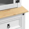vidaXL Buffet avec tiroir Blanc 100 x 48,5 x 179 cm Pin massif