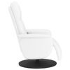 vidaXL Fauteuil inclinable de massage repose-pieds blanc similicuir