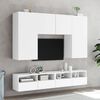vidaXL Unit&eacute;s murales TV 5 pcs blanc bois d'ing&eacute;nierie