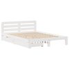 vidaXL Cadre de lit sans matelas blanc 120x190 cm bois de pin massif