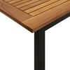 vidaXL Ensemble &agrave; manger de jardin 9 pcs bois d'acacia solide et m&eacute;tal