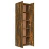 vidaXL Armoire de bureau Chêne fumé 60x32x190 cm Bois d'ingénierie