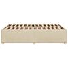 vidaXL Cadre de lit sans matelas crème 140x190 cm tissu