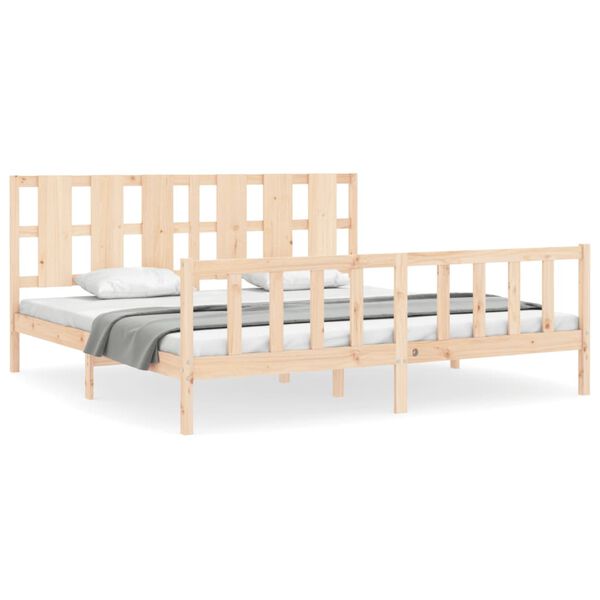 vidaXL Cadre de lit sans matelas bois de pin massif