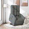 vidaXL Fauteuil inclinable de massage &eacute;lectrique Gris fonc&eacute; Tissu