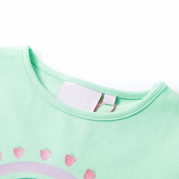 T-shirt pour enfants vert vif 104