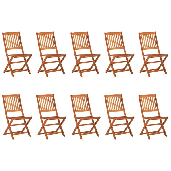 vidaXL Ensemble &agrave; manger de jardin 11 pcs 280x90x75 cm bois d'acacia