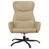 vidaXL Chaise de relaxation Cappuccino Similicuir