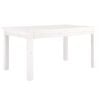 vidaXL Table basse Blanc 80x50x40 cm Bois massif de pin