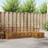 vidaXL Ensembles de canap&eacute;s 5 pcs Naturel Bois d'Acacia Massif