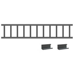 vidaXL Protection de neige pour toit Anthracite 100 x 2,5 x 20 cm