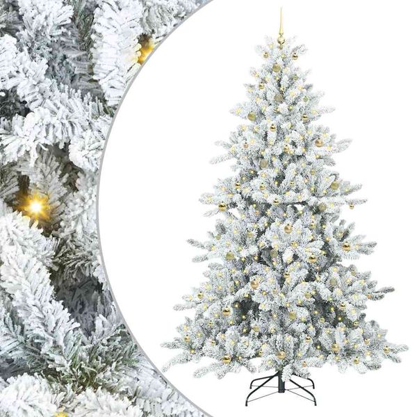 vidaXL Sapin de No&euml;l Artificiel &agrave; Branches Articul&eacute;es Blanc 240 cm