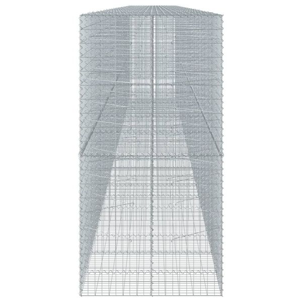 vidaXL Panier gabion avec couvercle 1200x100x200 cm fer galvanis&eacute;
