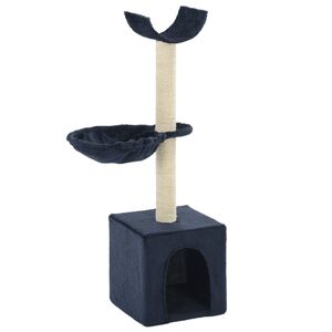 vidaXL Arbre &agrave; chat avec griffoirs en sisal 105 cm Bleu