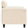 vidaXL Chaise de canap&eacute; beige 60 cm tissu microfibre