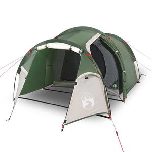 vidaXL Tente de camping tunnel 2 personnes vert imperm&eacute;able