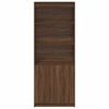 vidaXL Buffet haut ch&ecirc;ne marron 70x35x180 cm bois d'ing&eacute;nierie