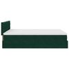 vidaXL Cadre de lit ottoman avec matelas vert fonc&eacute; 140x190 cm velours