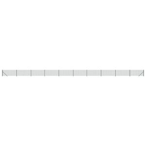 vidaXL Cl&ocirc;ture en treillis m&eacute;tallique avec bride vert 0,8x25 m