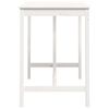 vidaXL Table de bar Blanc 140x80x110 cm Bois massif de pin