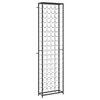 vidaXL Casier à bouteilles de 95 bouteilles noir 54x18x200cm fer forgé