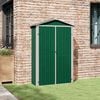 vidaXL Abri de jardin Vert 116x45x175 cm Acier galvanis&eacute;
