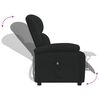 vidaXL Fauteuil inclinable &eacute;lectrique Noir Tissu
