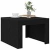 vidaXL Table basse Chêne noir 50 x 50 x 35 cm Bois d'ingénierie