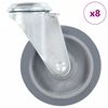 vidaXL 8 pcs Roulettes pivotantes &agrave; trou de boulon 100 mm