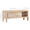 vidaXL Meuble TV 110x35x46 cm Bois de manguier massif