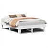 vidaXL Cadre de lit sans matelas blanc 160x200 cm bois de pin massif