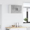 vidaXL Meuble mural de cuisine avec porte Gris b&eacute;ton 60 x 31 x 40 cm
