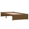 vidaXL Cadre de lit sans matelas marron miel bois massif 90x200 cm