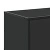 vidaXL Meuble TV noir 100x35x50 cm bois d'ing&eacute;nierie et m&eacute;tal