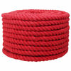 vidaXL Corde en coton 24 mm 50 m Rouge 100% Coton