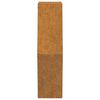 vidaXL Jardinières murales 2 pcs Rouillé Acier corten 46x10x40 cm