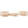 vidaXL Salon de jardin 8 pcs Bois de pin massif
