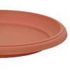 vidaXL Plateau &agrave; fleurs rond 6 pcs Rouge brique &Oslash; 17,5 x 2 cm